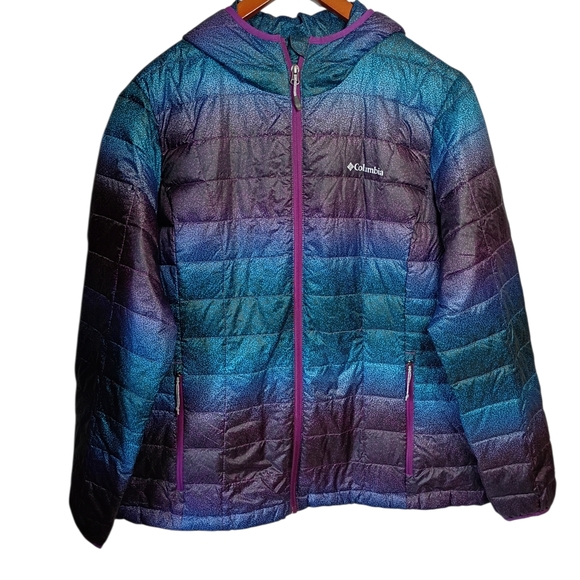 Columbia Women's Voodoo Falls 590 Turbodown Hooded Jacket Blue Plum Sz 2XL - Picture 4 of 15